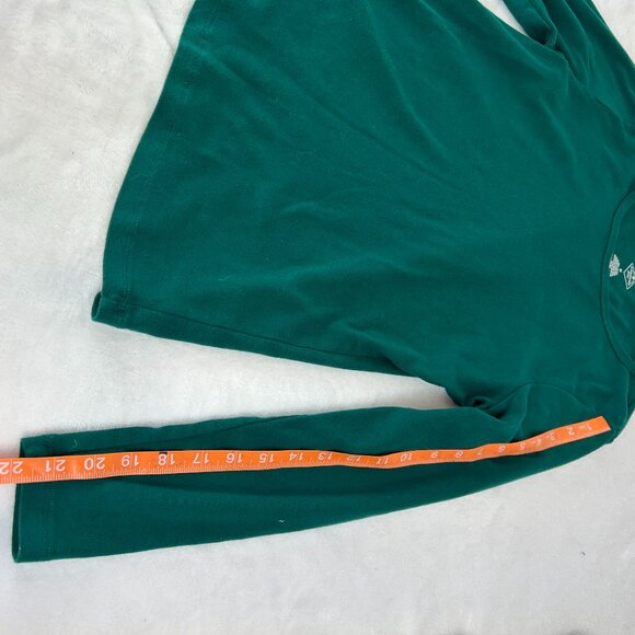 St. John's Bay Womens Crew Neck Long Sleeve T-Shirt, American Green size M - Picture 7 of 8